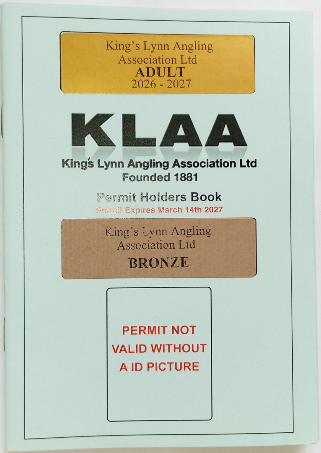 Adult Bronze Permit 2026-27